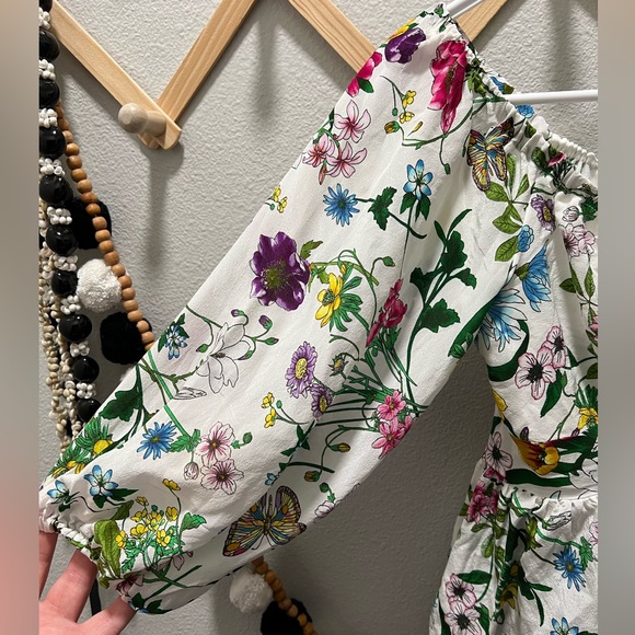 L’AGENCE Elena Off Shoulder Silk Top - Picture 2 of 9